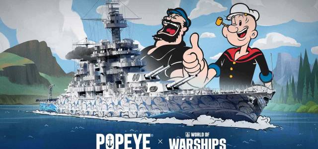 World of Warships maintenant avec Popeye