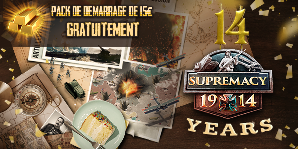 Supremacy 1914 Starter Pack pour célébrer le 14e anniversaire